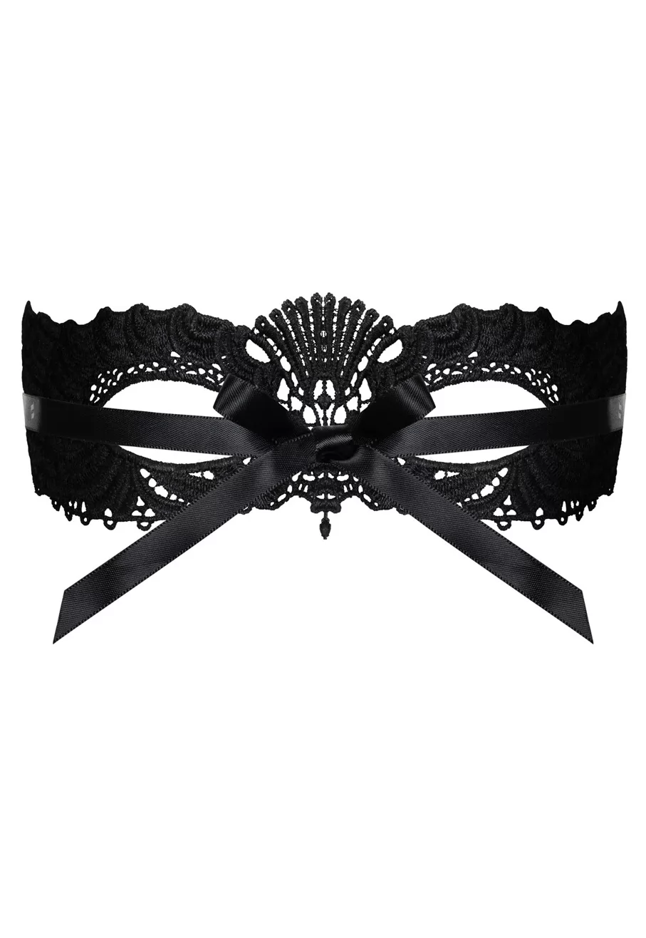 Soft black lace mask