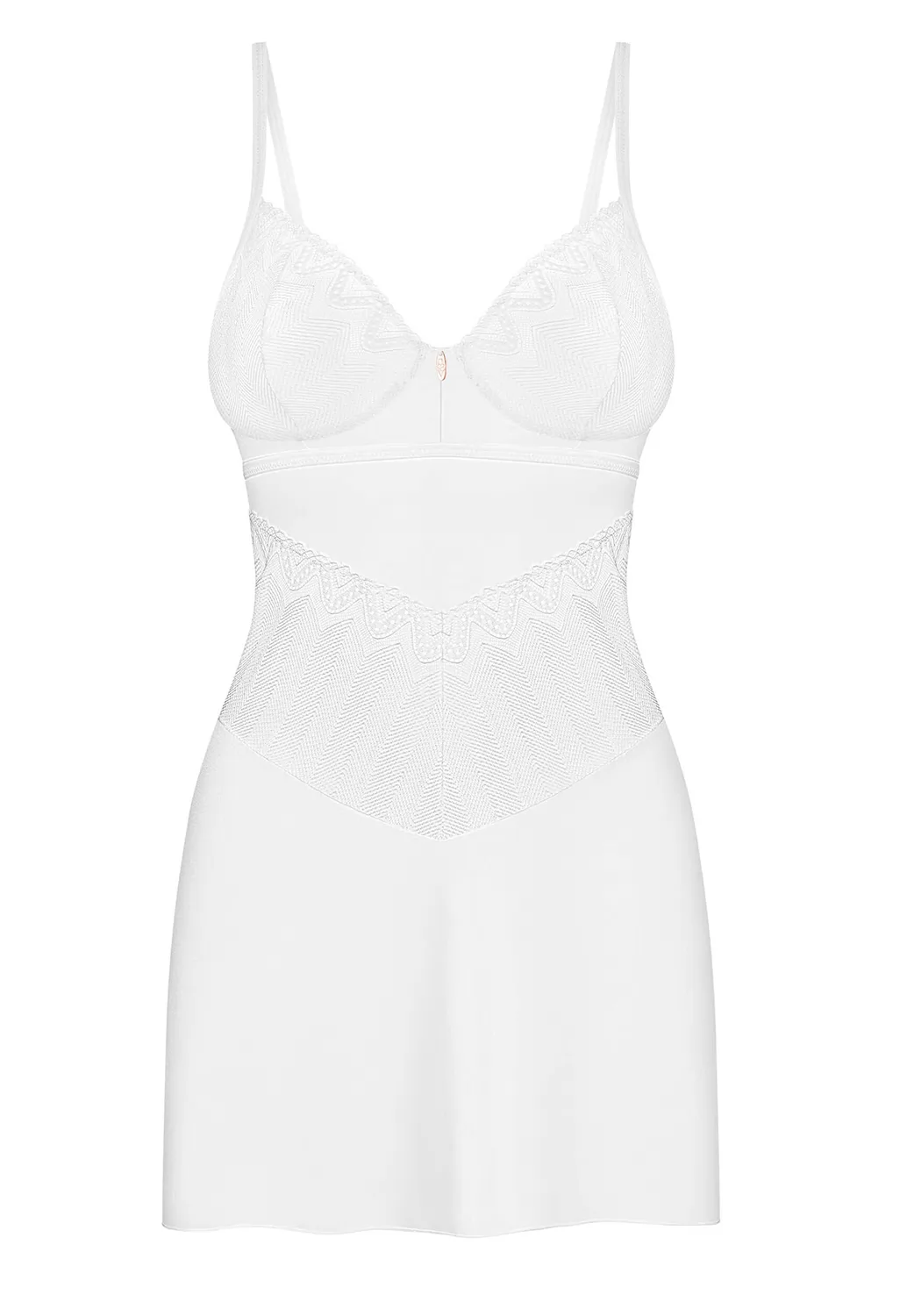 Alissium white chemise and thong