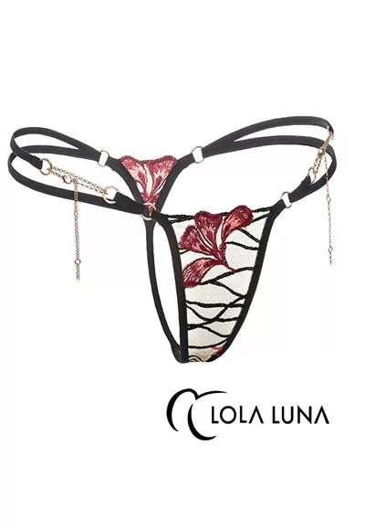 Luxury Gaia adjustable jewel thong