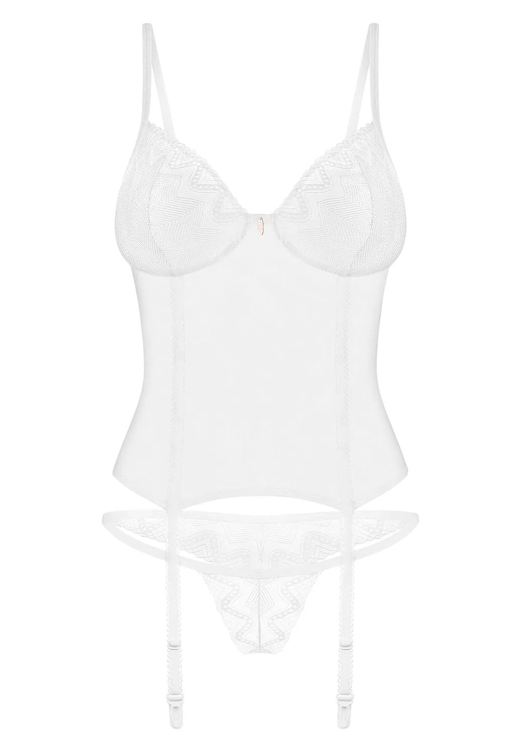 Alissium white basque and thong