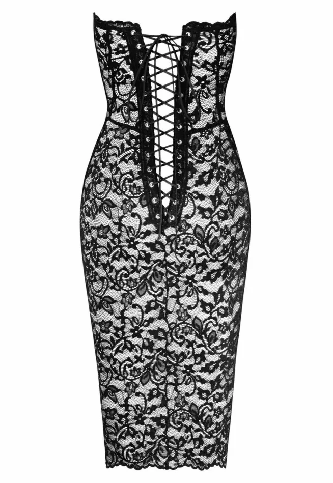 Floral lace midi Dress and lace up Catalyst