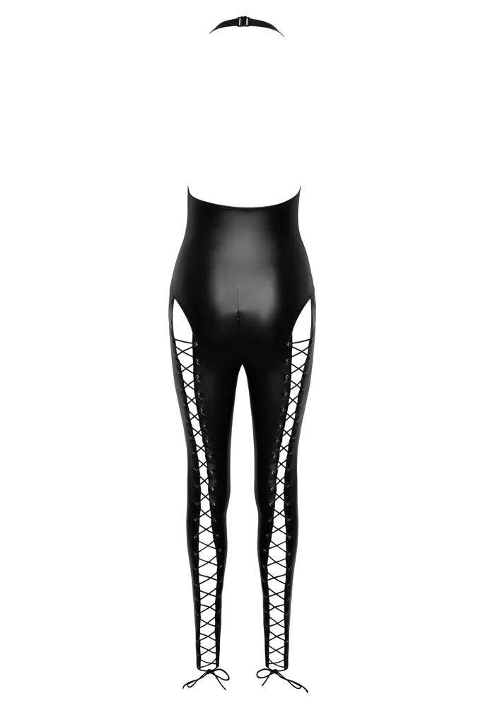 Matte look Jumpsuit with lacing