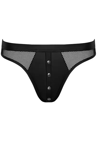 String sexy noir mat pour homme