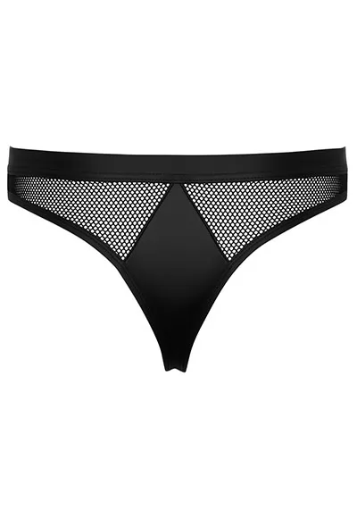 String sexy noir mat pour homme