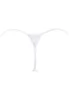 Nuisette blanche microfibre dentelle et string