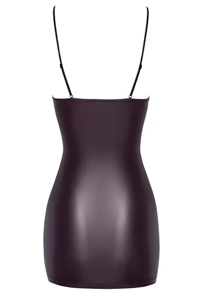 Robe sexy mini à laçages violette