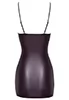 Robe sexy mini à laçages violette