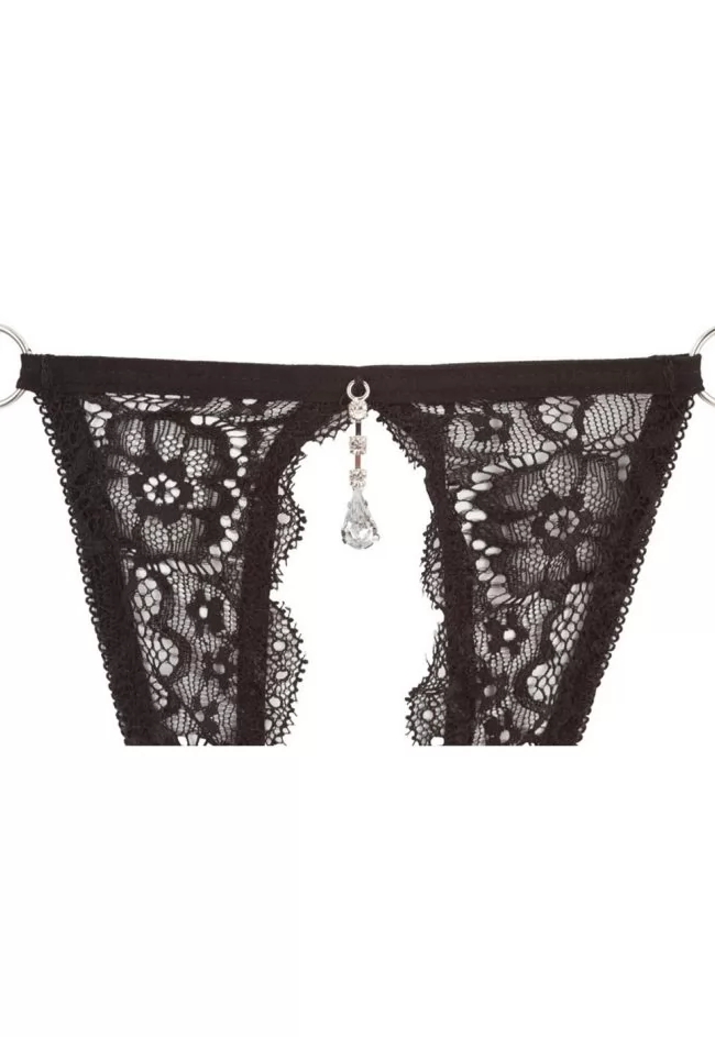 Lingerie émoustillante ouverte dentelle 2p