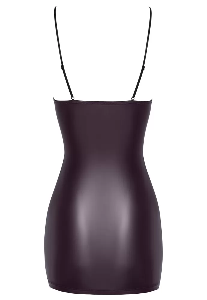 Robe sexy mini à laçages violette